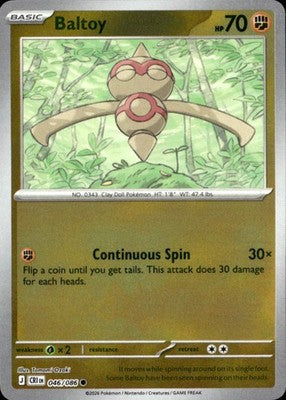 Baltoy Chaos Rising #046/086 Near Mint