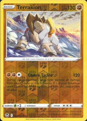 Terrakion 2022 Silver Tempest #097/195 Near Mint