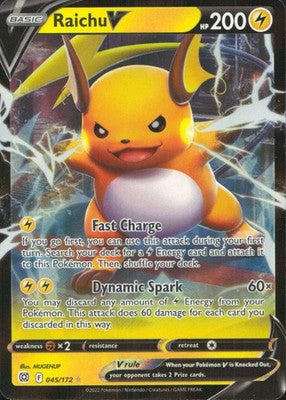 Raichu V 2022 Brilliant Stars #045/172 Near Mint
