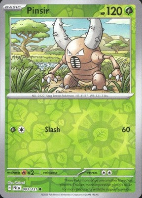 Pinsir 2025 Prismatic Evolutions #003/131 Near Mint