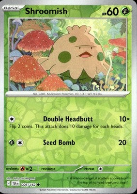 Shroomish 2024 Temporal Forces #006/162 Near Mint