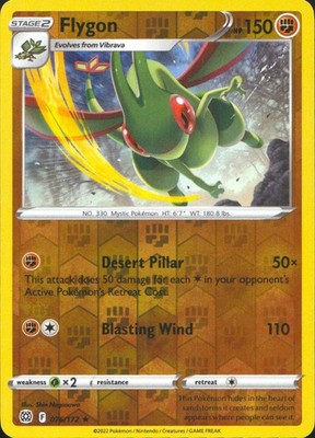 Flygon 2022 Brilliant Stars #076/172 Near Mint