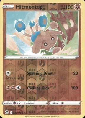 Hitmontop 2022 Brilliant Stars #072/172 Near Mint