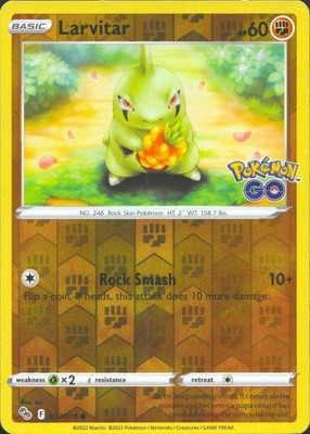 Larvitar 2022 Pokemon GO #037/078 Near Mint