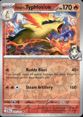 Ethan's Typhlosion 2025 Destined Rivals #034/182 Near Mint