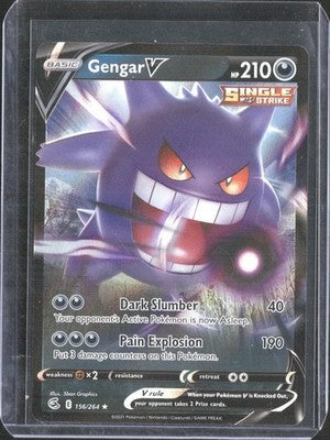 Gengar V 2021 Fusion Strike #156/264 Near Mint