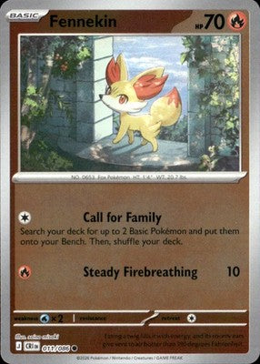 Fennekin Chaos Rising #011/086 Near Mint