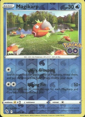 Magikarp 2022 Pokemon GO #021/078 Near Mint