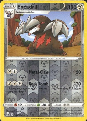 Excadrill 2021 Fusion Strike #183/264 Near Mint