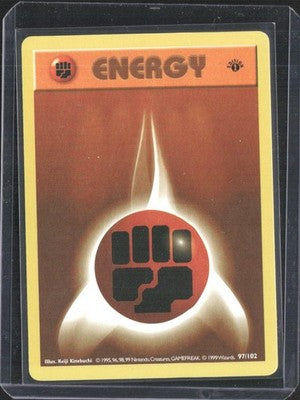 Fighting Energy 1999 Base Set Shadowless #97/102 Near Mint