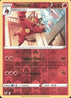 Torracat 2022 Silver Tempest #031/195 Near Mint