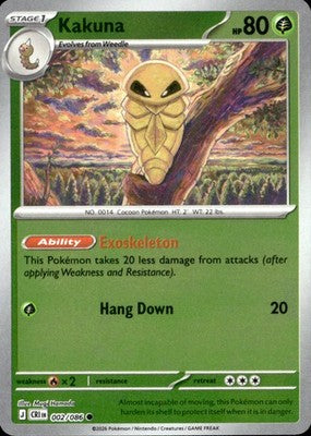 Kakuna Chaos Rising #002/086 Near Mint