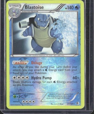 Blastoise 2012 Boundaries Crossed #31/149 Near Mint
