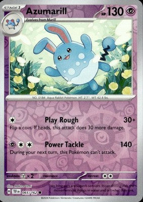 Azumarill 2024 Temporal Forces #065/162 Near Mint