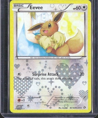 Eevee 2013 Legendary Treasures #RC14/RC25 Near Mint