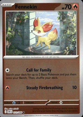 Fennekin Chaos Rising #011/086 Near Mint