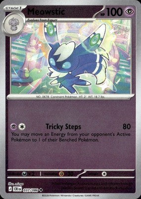 Meowstic Chaos Rising #037/086 Near Mint