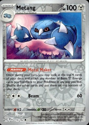 Metang 2024 Temporal Forces #114/162 Near Mint