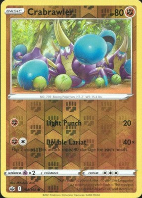 Crabrawler 2021 Chilling Reign #084/198 Near Mint