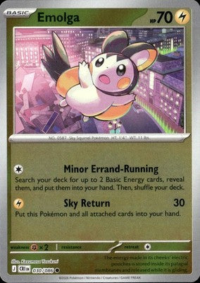 Emolga Chaos Rising #030/086 Near Mint