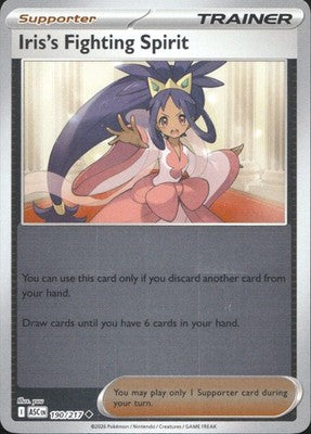 Iris's Fighting Spirit 2026 Ascended Heroes #190/217 Near Mint