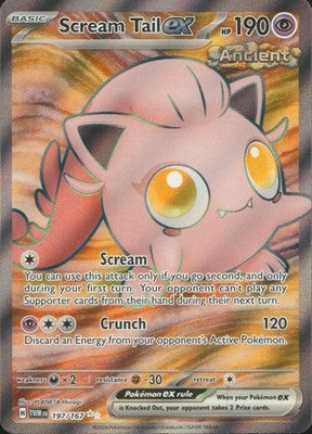 Scream Tail ex 2024 Twilight Masquerade #197/167 Near Mint