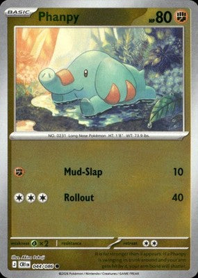 Phanpy Chaos Rising #044/086 Near Mint