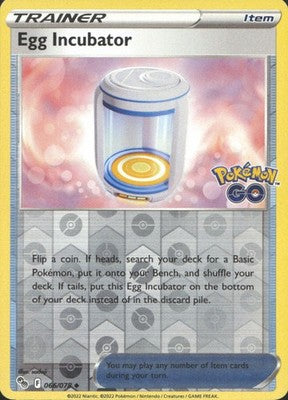 Egg Incubator 2022 Pokemon GO #066/078 Near Mint