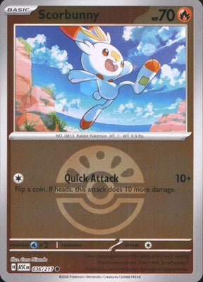 Scorbunny 2024 Stellar Crown #026/142 Near Mint