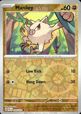 Mankey 2023 Paldea Evolved #106/193 Near Mint