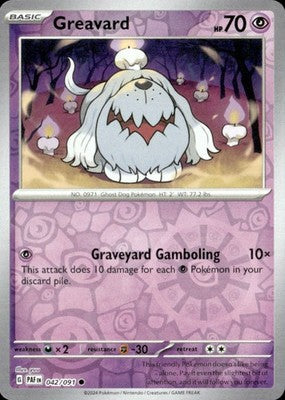 Greavard 2024 Paldean Fates #042/091 Near Mint