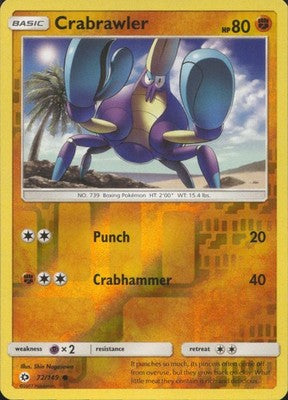 Crabrawler 2017 Sun & Moon #72/149 Near Mint