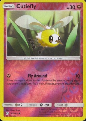 Cutiefly 2017 Sun & Moon #92/149 Near Mint