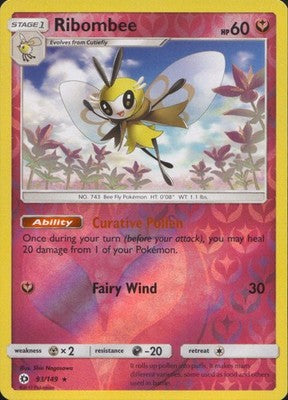 Ribombee 2017 Sun & Moon #93/149 Near Mint