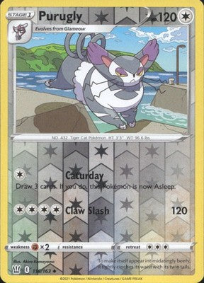 Purugly 2021 Battle Styles #116/163 Near Mint