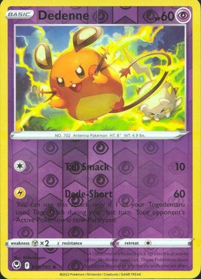 Dedenne 2022 Silver Tempest #085/195 Near Mint
