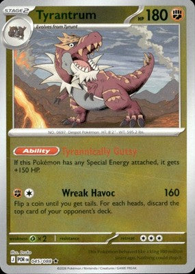 Tyrantrum Perfect Order #045/088 Near Mint