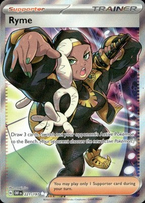 Ryme 2023 Obsidian Flames #221/197 Near Mint