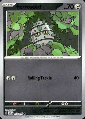 Ferroseed Chaos Rising #062/086 Near Mint