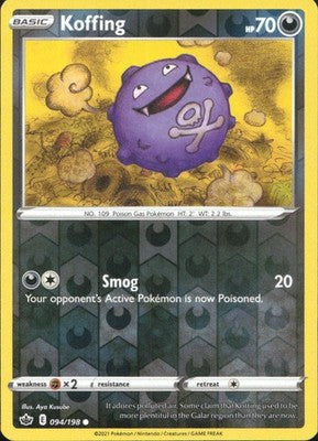 Koffing 2021 Chilling Reign #094/198 Near Mint