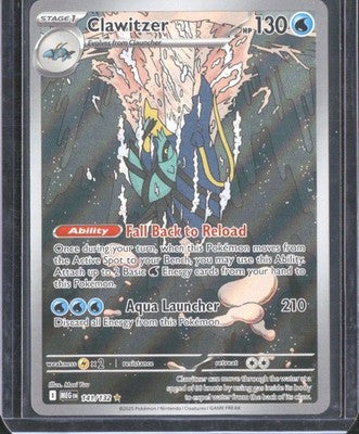 Clawitzer 2025 Mega Evolution #141/132 Near Mint