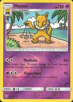 Hypno 2017 Sun & Moon #60/149 Near Mint
