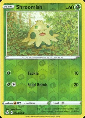 Shroomish 2021 Fusion Strike #004/264 Near Mint