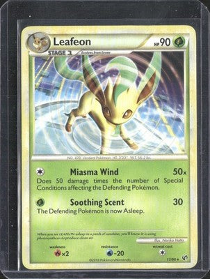 Leafeon 2010 Undaunted #17/90 Lightly Played