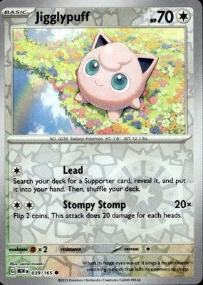 Jigglypuff 2023 151 #039/165 Near Mint