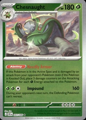 Chesnaught Chaos Rising #007/086 Near Mint