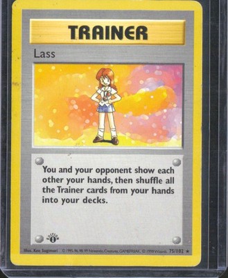 Lass 1999 Base Set Shadowless #75/102 Lightly Played