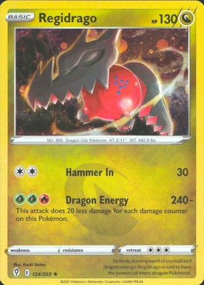 Regidrago 2021 Evolving Skies #124/203 Near Mint