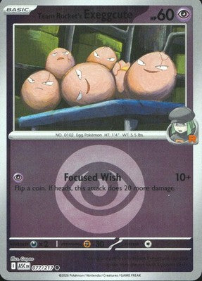 Team Rocket's Exeggcute 2026 Ascended Heroes #077/217 Near Mint