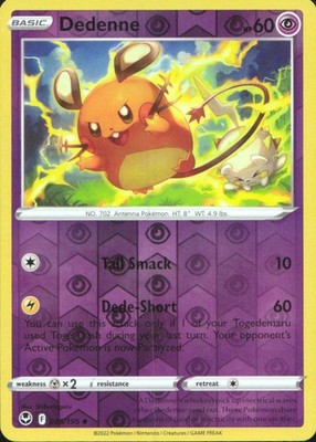Dedenne 2022 Silver Tempest #085/195 Near Mint